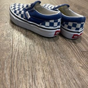 Vans checkerboard shoes for kids size 10.5
